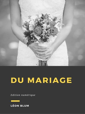 cover image of Du mariage